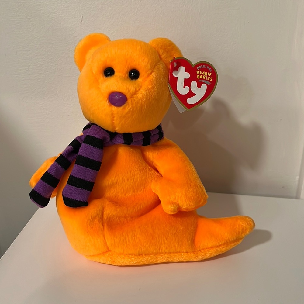 Beanie babies Shivers Ghost Bear plush toy collectibles
